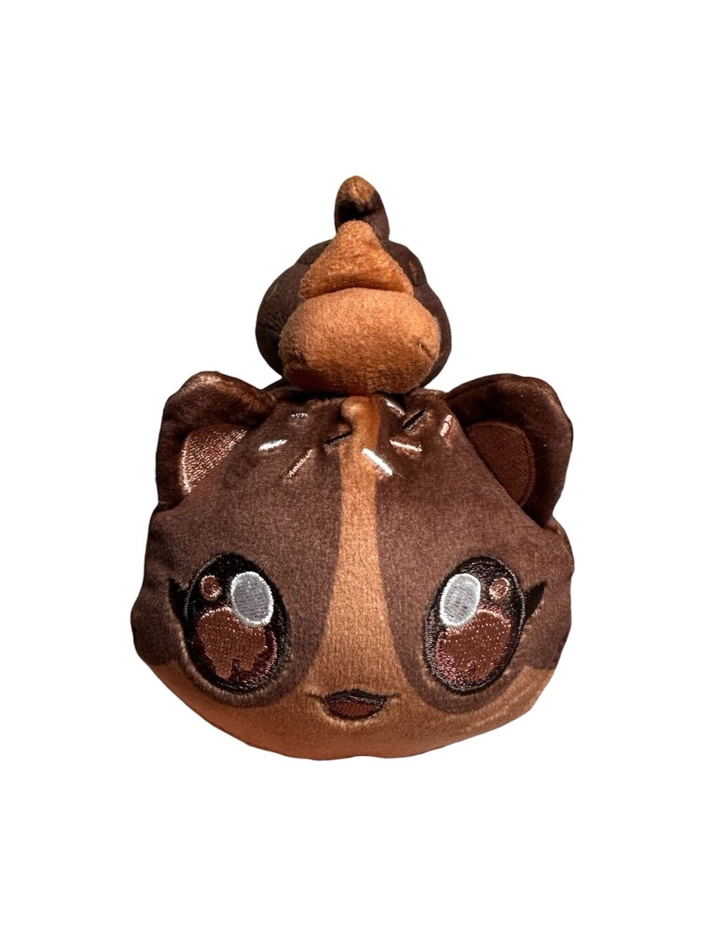 Aphmau MeeMeows Rare Chocolate Ice Cream Sprinkles Cat Mini Plush 6” Brown